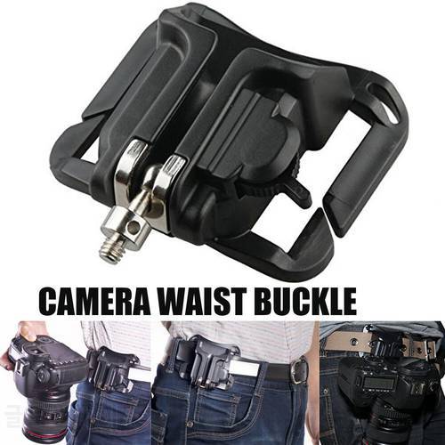For DSLR Camera Belt Button Lock Fast Loading Holster Button Hanger Buckle Mount Clip Waist Belt