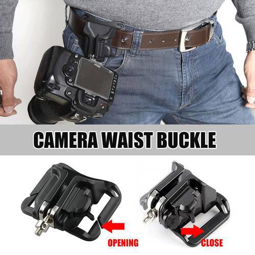 Fast Loading Holster Hanger Quick Strap Waist Belt Buckle Button Mount Clip Camera Video Bags For Sony Nikon DSLR Camera
