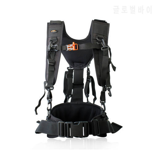Camera Double Shoulder Strap Waist Belt Holder Photography Hanging System Harness Kit Multifunctional Camera Backpack Strap