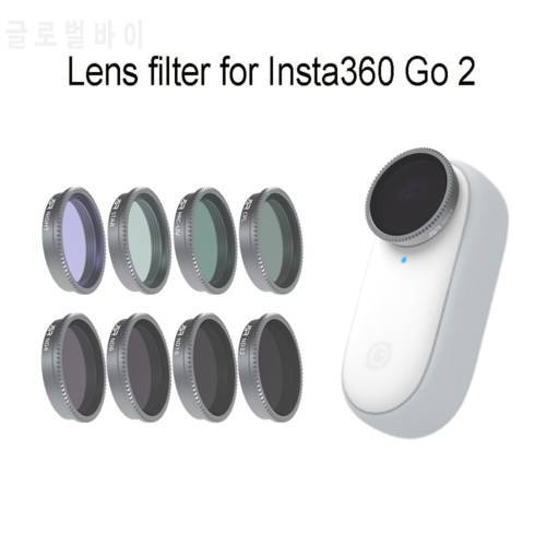 Insta360 Go 2 Filter Set ND Dimming MC UV CPL Filter Sets Sports Camera Accessories for Insta360 Go 2 Lens Filters