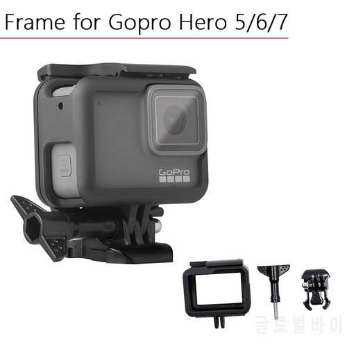 Travel Protective Border Frame Bumper Mount Housing Case Protector for Self-timer for Gopro Hero 5 6 7 Sports Camera Accessories