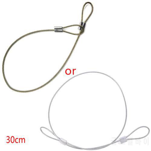 Safety Strap Stainless Steel Tether Lanyard Wrist Hand 30cm For Camera New