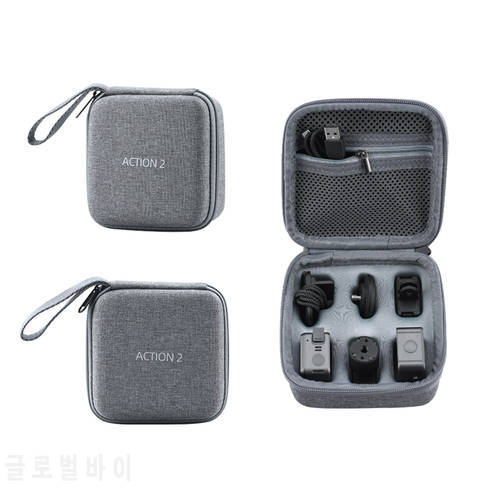 Sport Camera Storage Bag for DJI Action 2 Portable Carrying Case Handbag Organizer Waterproof Protective Box Accessories