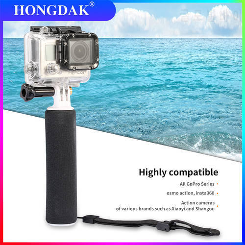 HONGDAK Waterproof Floating Hand Grip for Gopro Hero 8 7 6 5 Handle Mount Float For Gopro Action Camera Accessory