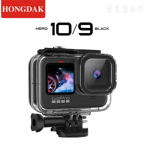 GoPro Hero 11 10 9 Black Case Waterproof 60M Housing Diving Protective For Go Pro 9 10 GoPro9 Underwater Dive Cover Accessories