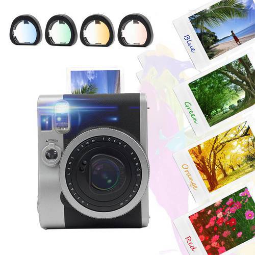 1Set Close-up Lens Colorful Color Filter Mirror for Fujifilm Instax Mini 90 Instant Film Cameras Photographic Accessories