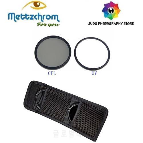 Mettzchrom 40.5mm UV CPL Filter SET for Sony A6500 A6300 A6000 A5100 A5000 16-50MM LENS