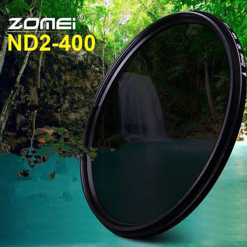 ZOMEI Slim Adjustable Neutral Density ND2-400 Filter for Canon Nikon Camera Lens 49/52/55/58/62/67/72/77/82mm