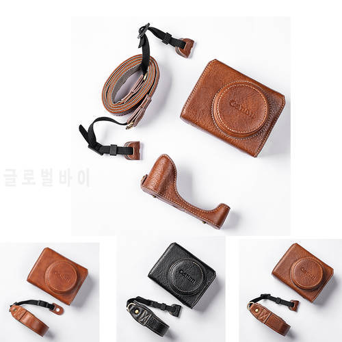 PU Leather Camera Case Bag Body Cover For Canon G7X Mark2 MarkIII G7x2 G7x3 canon PowerShot G7 X Mark II III Portable Shoulder
