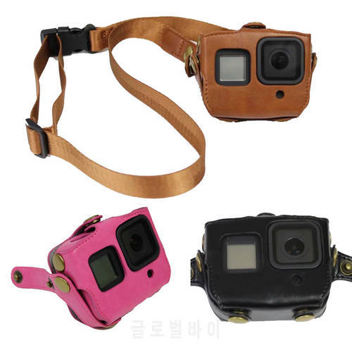 PU Leather Camera Case Protective Cover Pouch For Go Pro Gopro Hero 8 Action Camera Accessories
