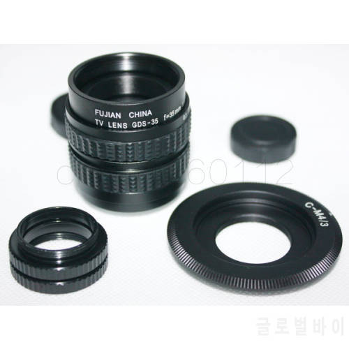 35mm F1.7 CCTV Movie lens+C Mount+Macro ring+hood for Panasonic Micro 4/3 m4/3 GF2 GF3 GF5 GF6 GX1 GX7 GX8 G5 GH1 GH2 GH5