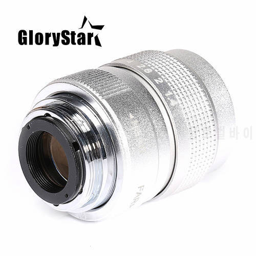 GloryStar Silver 25mm F1.4 CCTV TV Movie lens + Mount for EOS M C Mount to Canon EOS M EOS M2 M3 M5 M6 M10 Mirrorless