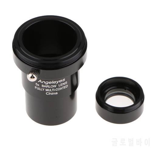 For Celestron 5X Telescope Eyepiece Barlow Lens Astronomical Photography Accessory Fully Multi-coated 1.25