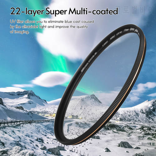 72/77/82mm Ultraviolet UV Protection Filter Slim 22 Layer Super Multi Coated with Storage Holder for Camera Lens