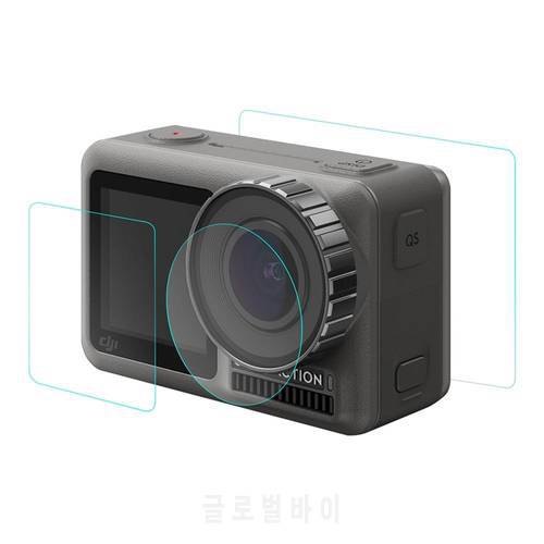Lens Front and Back LCD Display Tempered Glass Film for DJI Osmo Action
