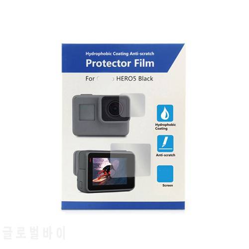Tempered Glass Lens + LCD Screen Protector Kit for Go Pro Hero 5 6 7 Camera Protective Film for Go Pro Accessories