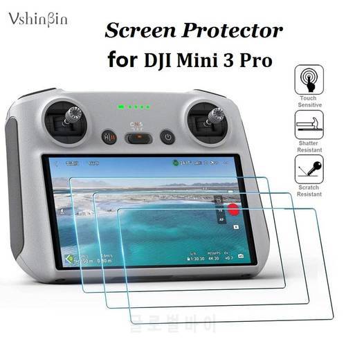 10PCS Screen Protector for DJI Mini 3 Pro Remote Controller LCD Display Tempered Glass Scratch-Proof Protective Film