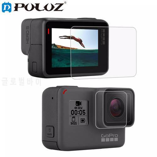 For GoPro Accessories Tempered Glass Film LCD HD Screen Protector+Housing Lens Protector for GoPro HERO5 / Hero 5 Black edition