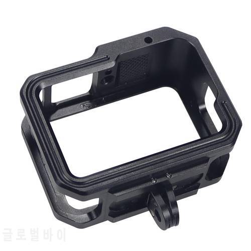 Camera Cage Frame Shell Housing Case with 2 Cold Shoe Mount Aluminium Housing Case for Hero 10 9 Action Camera Accessory