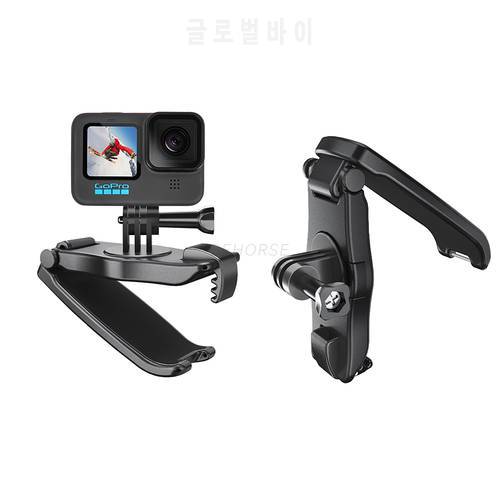 Universal 360 Multi-directional Strap Clip Holder For DJI Action 2/GoPro 9/10 Action Camera Backpack Clamp Mount Accessories