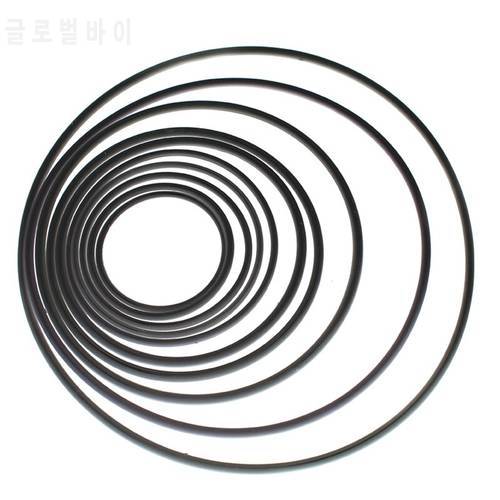 1.2mm Round Rubber Belt Wear Resist 2pcs Universal Repair Belt for DVD Drive Tape Recorder Walkman Multiple Types