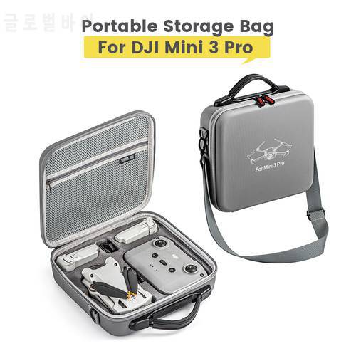 Portable Suitcase Carrying case for DJI Mini 3 PRO Storage Bag for DJI Mini 3 Pro Shoulder Bag PU Accessories Storage Case