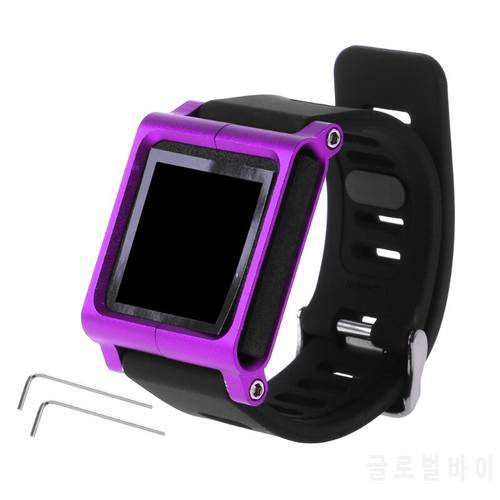 066A Silicone Strap ＆ Metal Cover for Apple iPod Nano 6 6th Waterproof Bracelet Durable Smartwatch Case Smart Watch Accessory