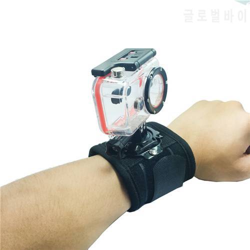 Action Camera Wrist Strap Belt with Base for Gopro Hero 10/9/8/7/6/5 360 Degree Rotatable