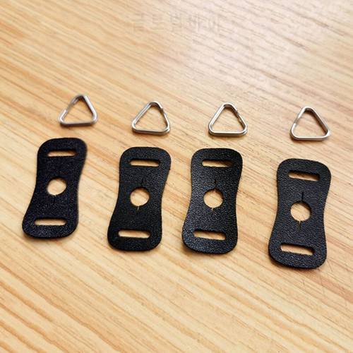 2Pcs Universal Lug Ring Camera Strap Triangle Split Ring Leather Protector Cover Pads Camera Photo Accessories Y3ND