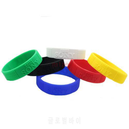 color Focus Rubber circle ring silicone Bracelet Protective for alpha a7 a9 a7r a7m2 a77 a99 A6000 A5100 HX50 rx100 a6500 camera
