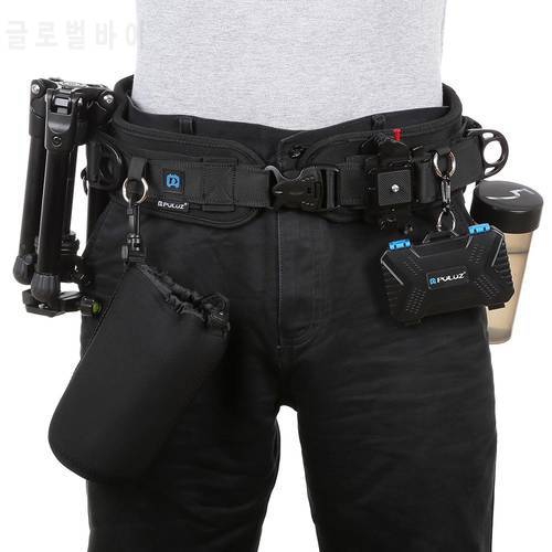 Multifunctional Camera Waist Belt Bundle Waistband Strap Belt with Hook Photography Belt Backpack Belt for SLR/DSLR Cameras