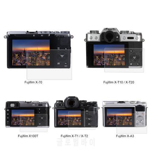 for Fujifilm X-70/T10/T20/T1/T2/A3 Dustproof HD 9H 0.3mm Tempered LCD Screen Protector Digital Camera Toughened Glass Film