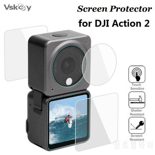 30PCS Tempered Glass for DJI Action 2 Camera LCD Screen Protector Lens Protector Anti Scratch Protective Film