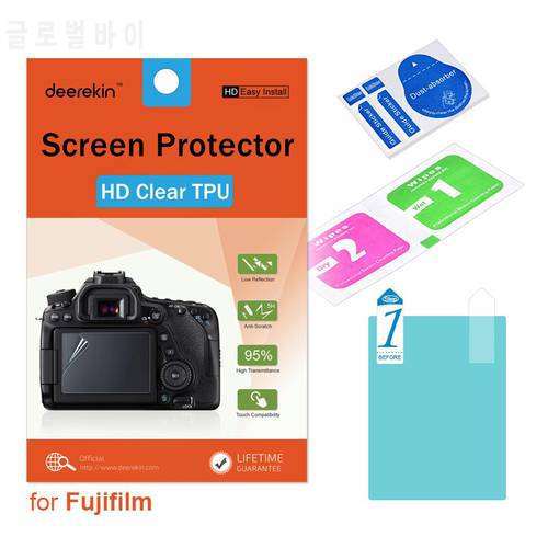 Deerekin HD Soft TPU Screen Protector w/ Top LCD Film for Fujifilm GFX 50S / Fuji GFX50S / GFX 50R / GFX50R Digital Camera