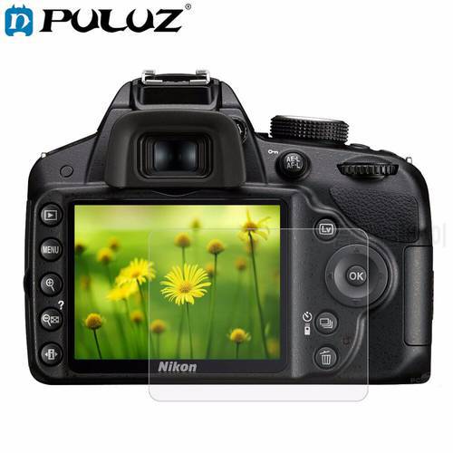 PULUZ LCD Guard Film Camera 2.5D 0.3mm Curved Edge 9H Surface Hardness Tempered Glass LCD Screen Protector for Nikon D3200/D3300