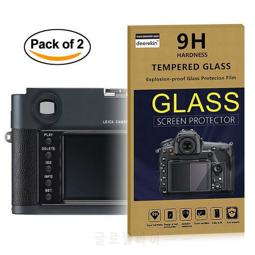 2x Self-Adhesive 0.25mm Glass LCD Screen Protector for LEICA M-E Typ220 / M9 M8.2 M8 / M9-P M9P Digital Camera