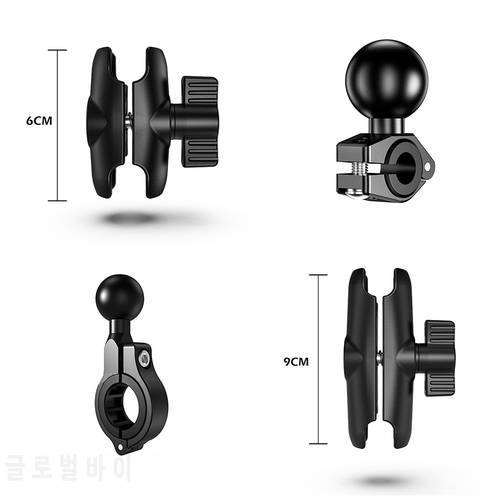 1 inch Ball Head Mount Adapter Motorcycle Bicycle Handle Bar Clip Rearview Mirror Bracket for GoPro 10 9 8 Camera MTB RAM Mounts