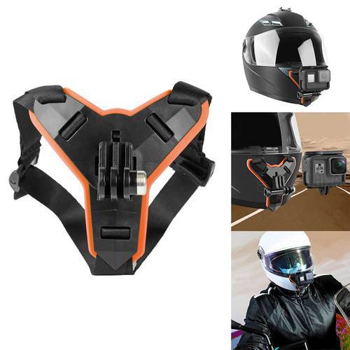 Motorcycle Helmet Chin Stand Mount Holder for GoPro Hero 5/6/7 Action Sports Camera Full Face Holder Motorcycle Camera Accessory