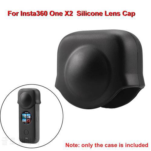For Insta360 One X2 Silicone Protective Lens Cap Screen Cover for Insta360 One X2 Panoramic Sports Camera Lens Cover Accessories