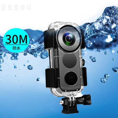 30M Waterproof Case For Insta360 ONE X2 Underwater Protection Box Diving Shell for 360 Panoramic Camera Accessories