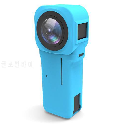 Silicone Case for Insta360 One RS 1-inch 360 Edition Dual 1-inch Sensors Panoramic Camera 6K 360 Cam with Leica Dustproof Cover