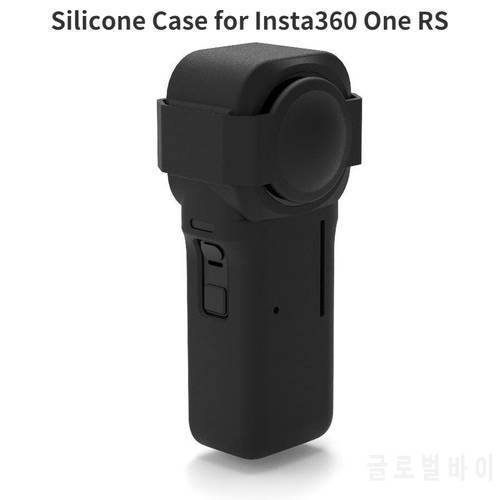 Silicone Case for Insta360 One RS 1-inch 360 Edition Dual 1-inch Sensors Panoramic Camera Protector Cap Leica Dustproof Cover
