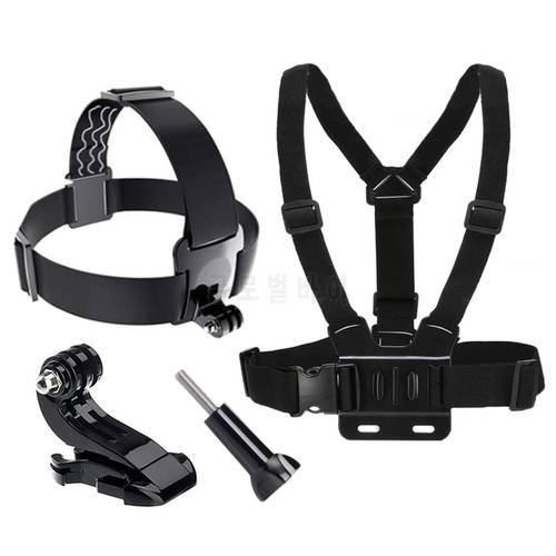 Action Camera Chest Strap Head Belt Mount For GoPro Hero 10 9 8 7 5 Black Body Harness Adjustable Chesty Kit Accessories
