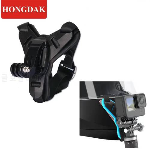 HONGDAK Motorcycle Helmet Chin Mount for GoPro Hero 11 10 9 8 7 6 Action Sports Camera Holder Motorcycle Stander GOPRO Accessory