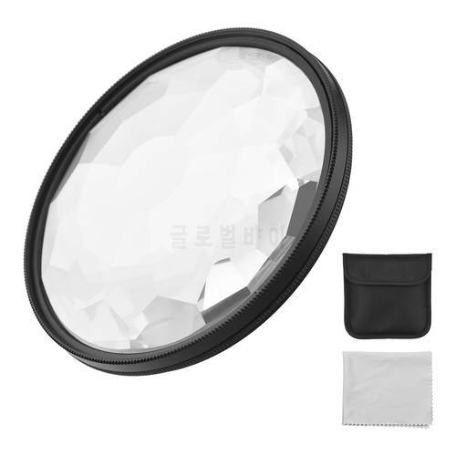77mm Kaleidoscope Lens Filter Optical Glass Lens Filter Professional Photography Accessory for DSLR Camera Photography