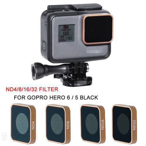 For Gopro Hero 5 6 Black Camera ND4 ND8 ND16 ND32 Lens Filter Replacement Accessories