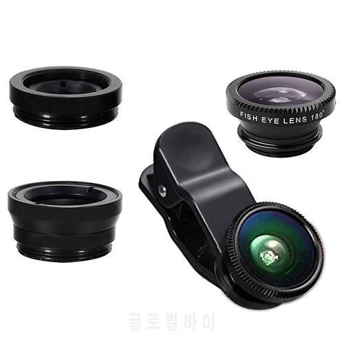 2022 Lens Fisheye 0.67x Wide Angle Zoom Lens Fish Eye 6x Macro Lenses Camera Kits With Clip Lens On The Phone For Smartphone