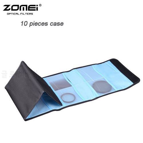 Zomei 10 Pockets Camera Lens UV CPL Filter Bag Case Protective Storage Case Filter Bag For Cokin P Series Full ND Gradient Color