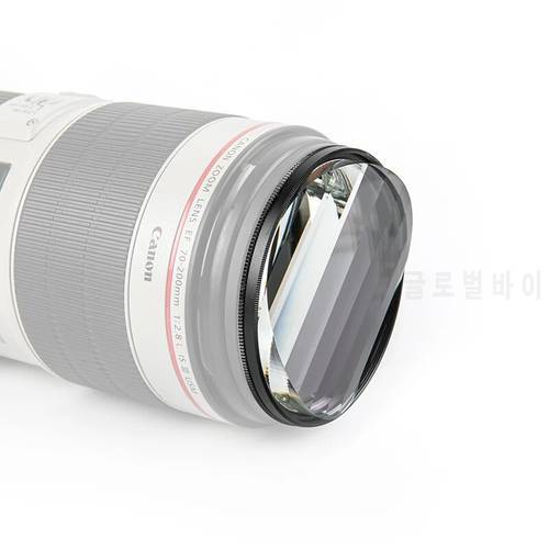 Linear Prism Filter Camera Lens Accessories Creative photography effect 77mm