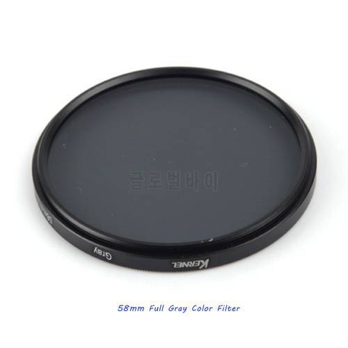 Pixco 58MM Accessory Complete Full Color Special Filter for Digital Camera Lens Grey